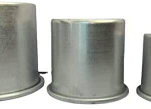 Trendz Aluminium Pillar Candle Mould - Set of 3