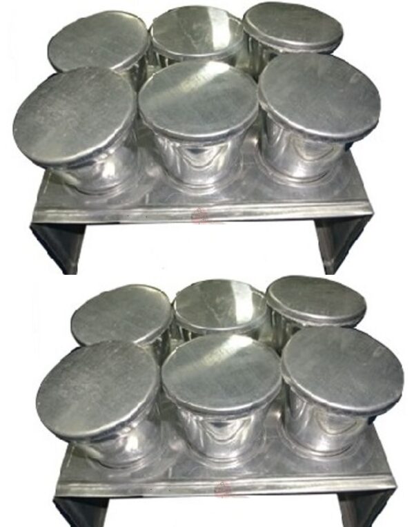 Ravi Bakeware Aluminium 12 Kulfi Moulds with 2 Stand