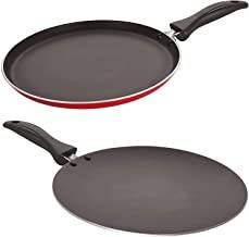 TIKMARC Aluminum Concave/Paratha/Roti Tawa with Riveted Handle -  Multipurpose(Induction Base) and Gas Stove Friendly